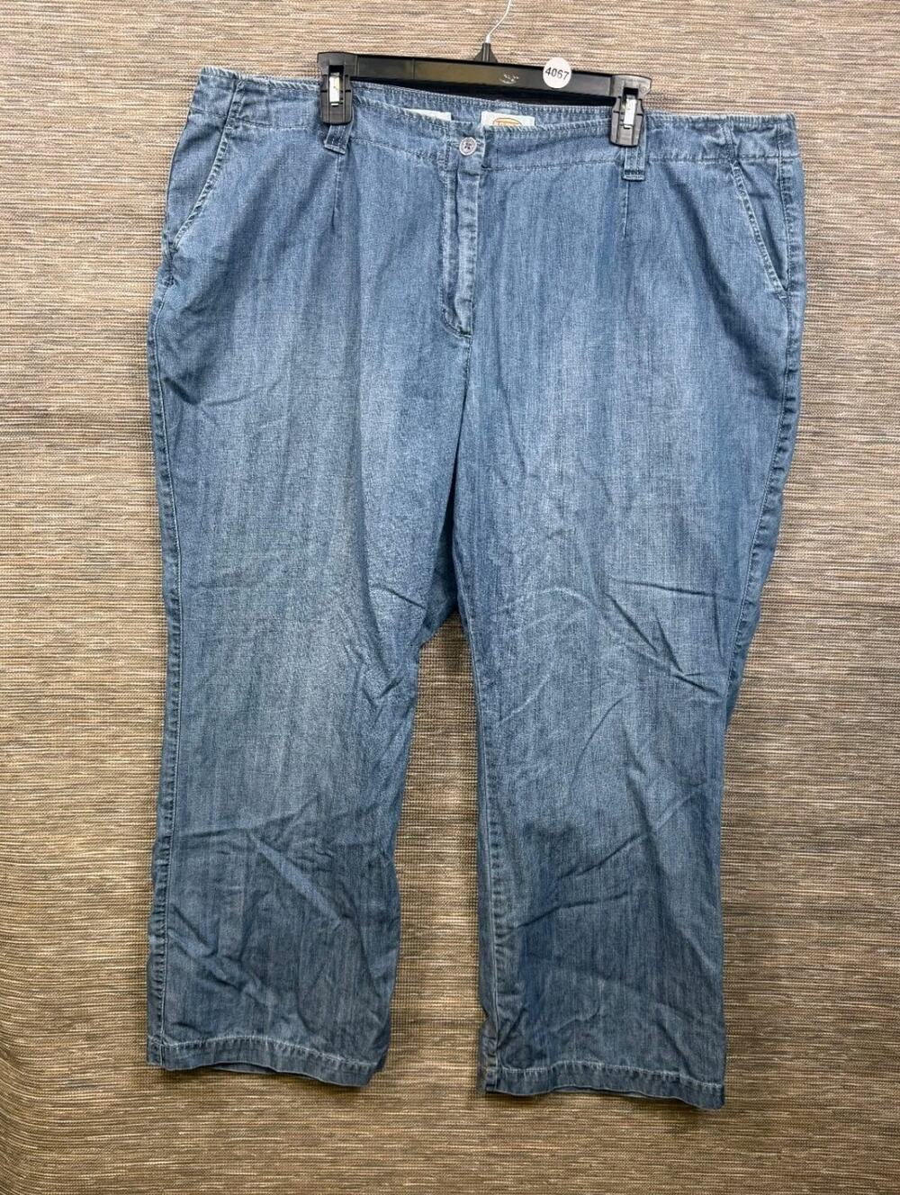 Talbots Jeans Womens Size 24W Blue Tailored Fit High-Rise Straight Ankle